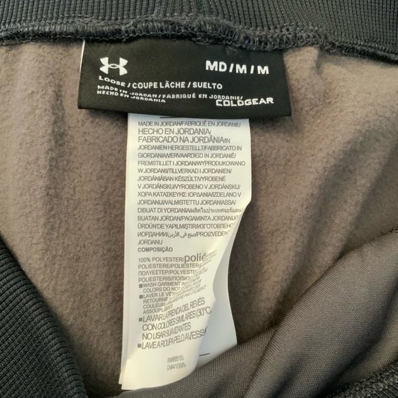 Under Armour Pants Women Size M Grey Cold Gear Pull-on Elastic Waist - Picture 3 of 7